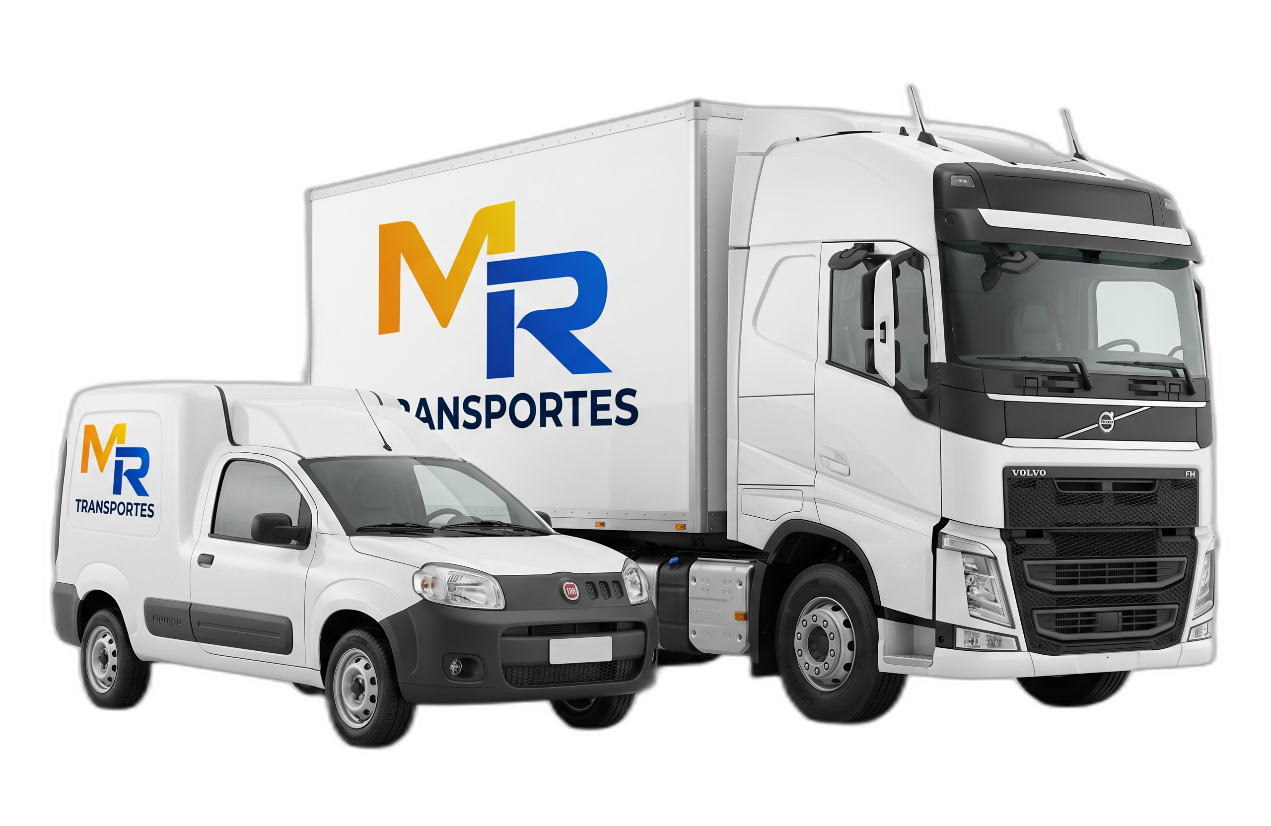 Frota MR Transportes - Fiorino e Caminhão Volvo